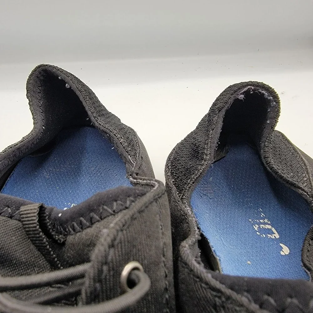 Olukai Nohea Moku Casual Boat Shoes Black Loafers Mens Size 12 Laces Comfort